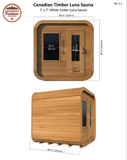 Canadian Timber Luna Sauna