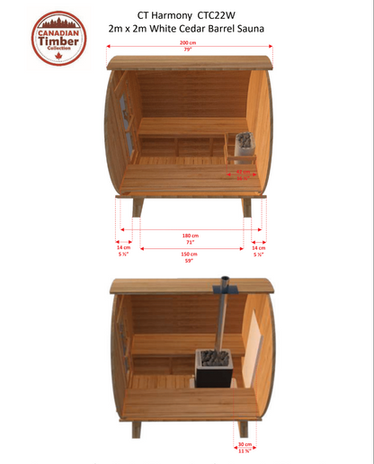 Canadian Timber Harmony Sauna
