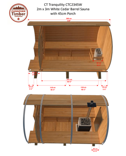 Canadian Timber Tranquility Sauna