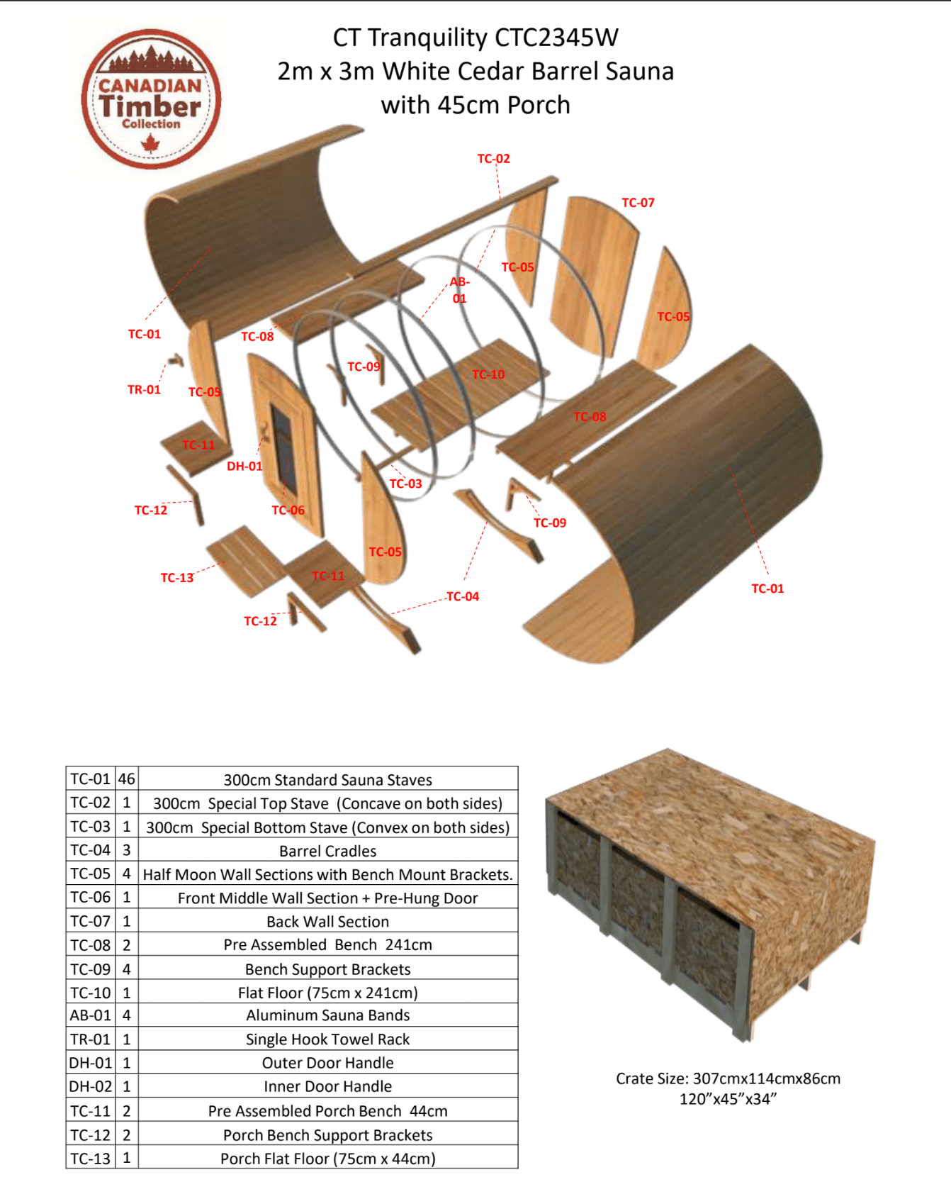 Canadian Timber Tranquility Sauna